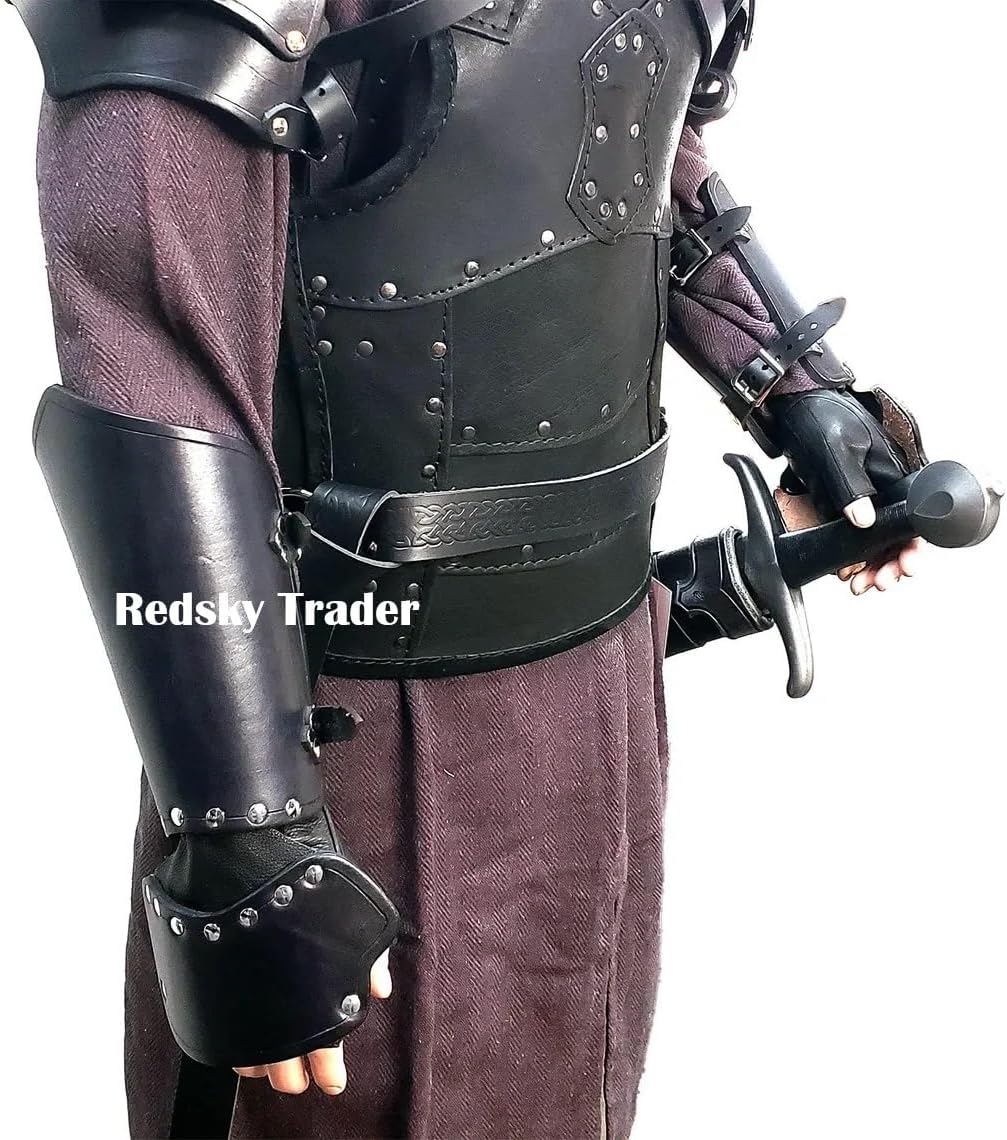 Medieval Leather Demi Gauntlets – Articulated for LARP, SCA, and Cosplay