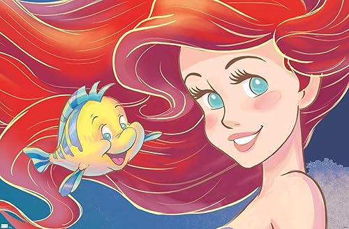 Trends International Disney - Póster de pared con diseño de La Sirenita Ariel, 34 pulgadas de largo x 22.4 pulgadas, versión sin marco