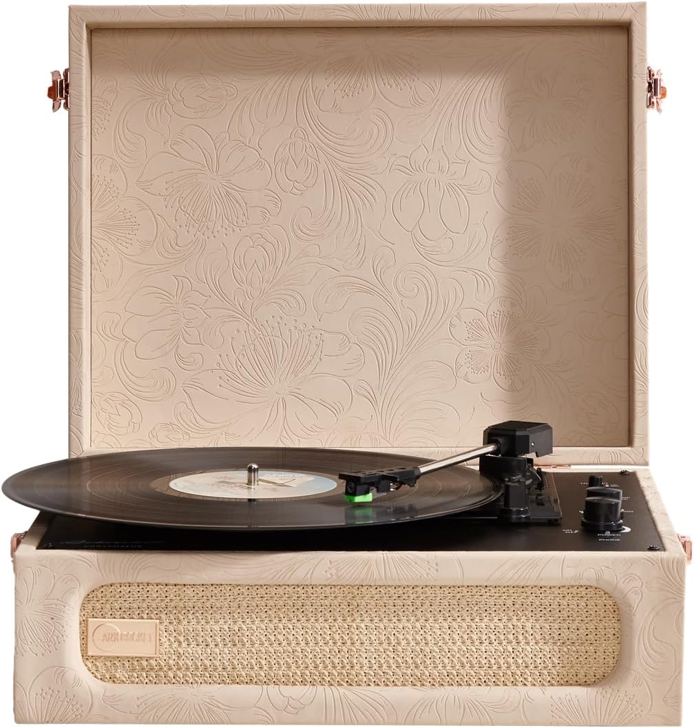 Arkrocket Coryphaeus vinyl record player 3-speed with Bluetooth & built-in speakers