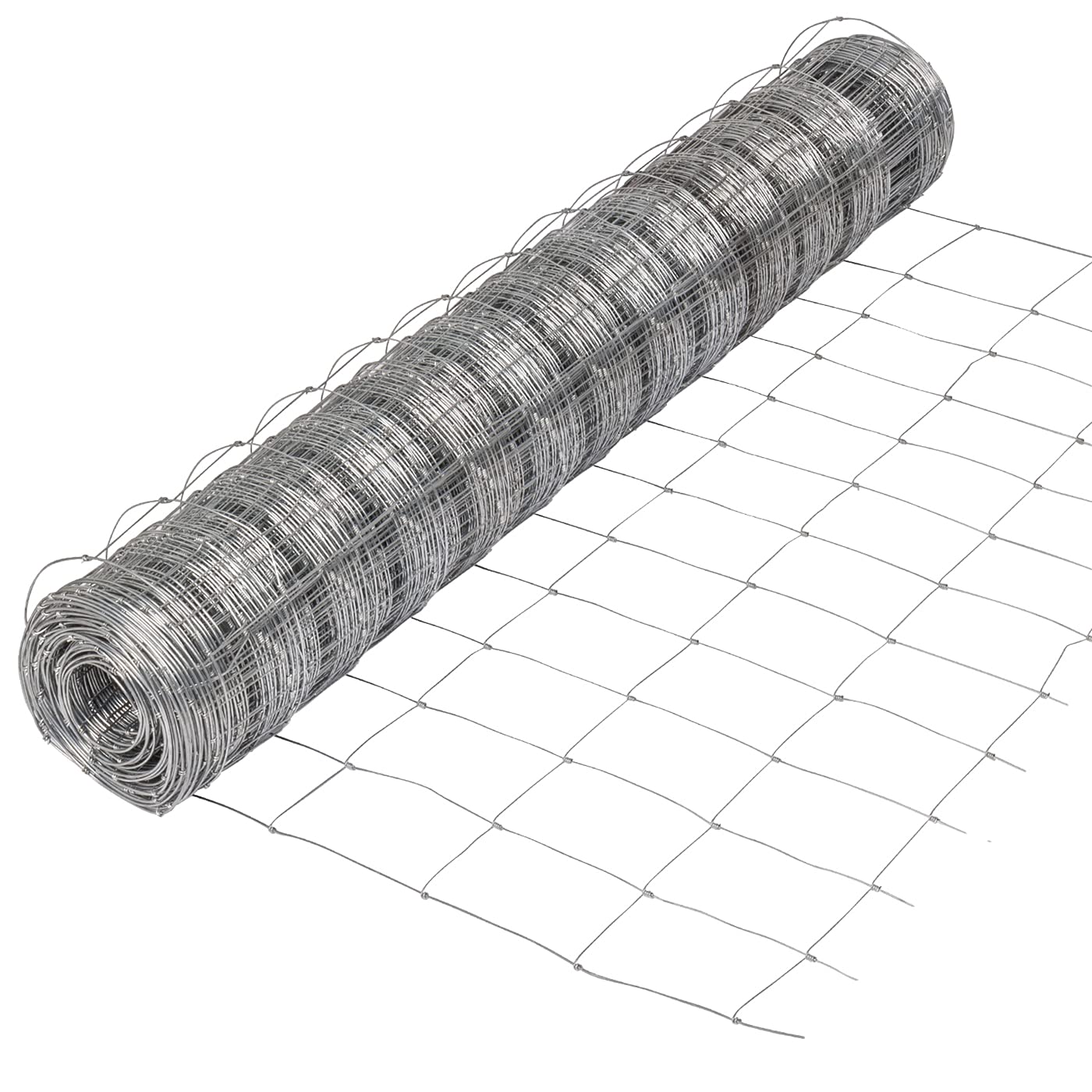 VOSS.farming 50m Wildzaun 125/13/15 Drahtzaun 125cm hoch verzinkt Knotengittergeflecht, Wildabwehr, Forstzaun, 2,0mm Draht, Weidezaun, Verbissschutz
