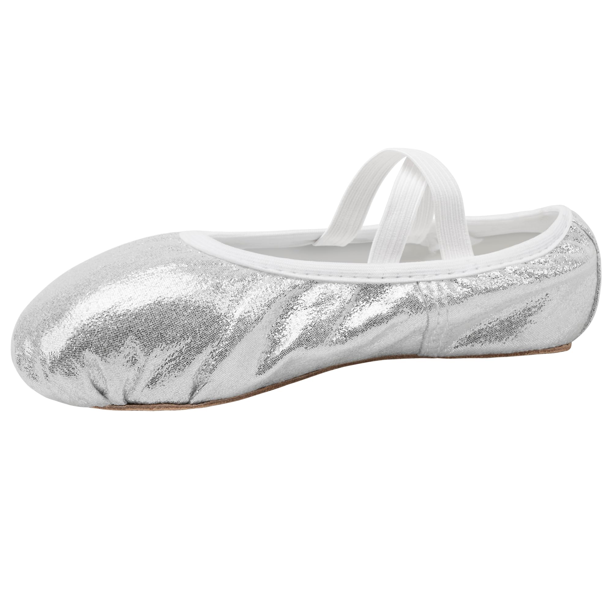 Stelle Ballet Shoes For Girls Glitter Metallic Faux Leather Ballet