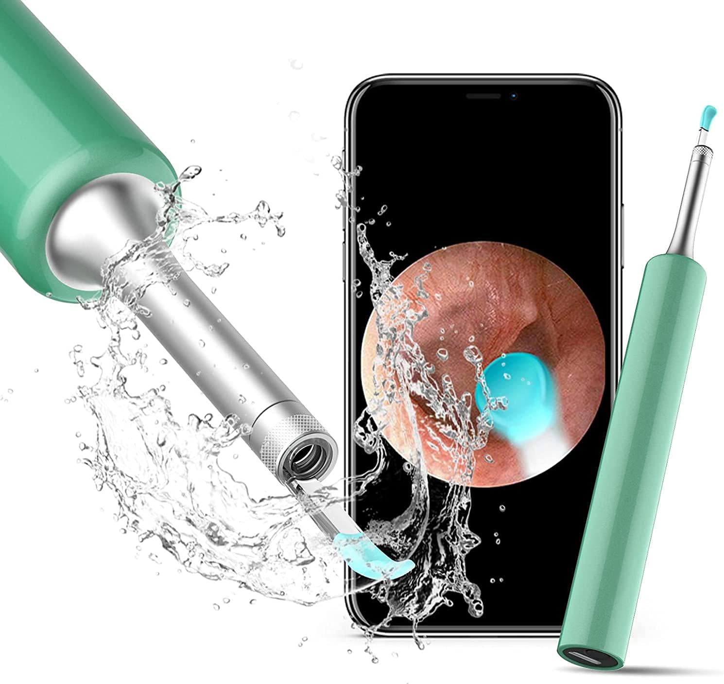 Ear Wax Removal, Earwax Remover Tool, Ear Camera, Ear Scope with Ear Wax Cleaner Tool Compatible with iPhone, iPad, Android Smart Phones (Blue) : Health & Household