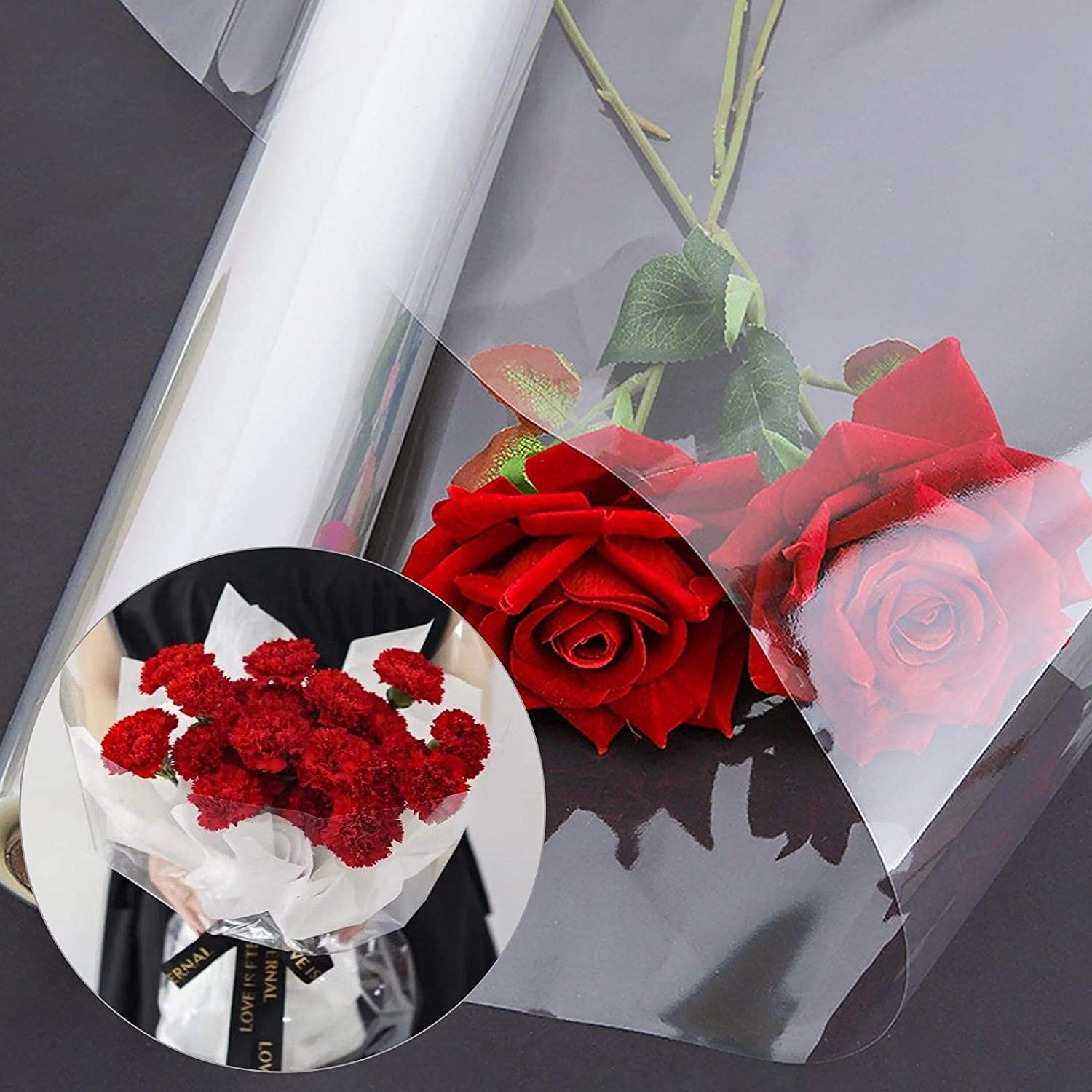 Rouleau De Cellophane Transparent CYH - 86 Cm X 30 M, épaisseur 3 Mil, Pour Emballage Cadeaux, Fleurs, Paniers Emballage Plastique Transparent Rouleau De Cellophane Transparent CYH - 86 Cm X 30 M, épaisseur 3 Mil, Pour Emballage Cadeaux, Fleurs, Paniers Emballage Plastique Transparent