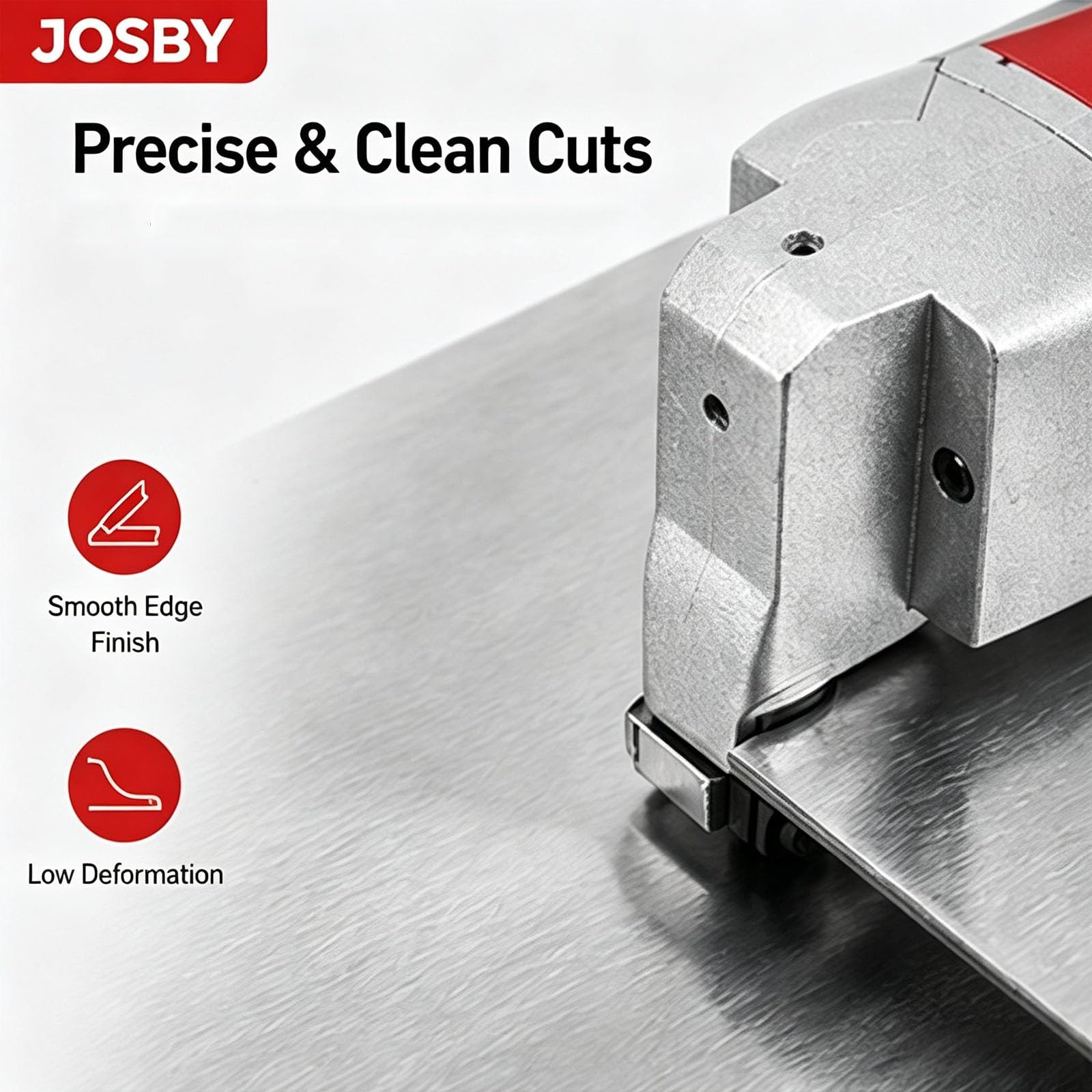 JOSBY Máquina Cizalla Eléctrica, Cizalla para Chapa De Alta Resistencia De 500 W, Capacidad De Corte Máxima De 2,5 Mm, Máquina Cizalla Eléctrica Portátil, para Cortar Chapa De Acero