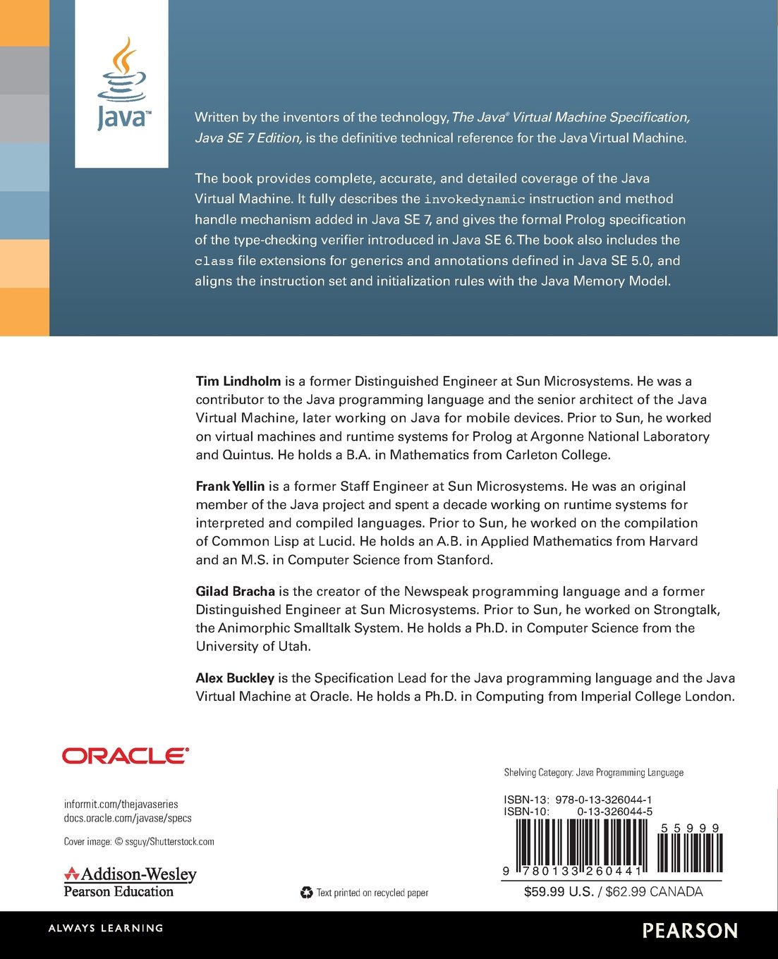 The Java Virtual Machine Specification, Java SE 7 Edition (Java Series)