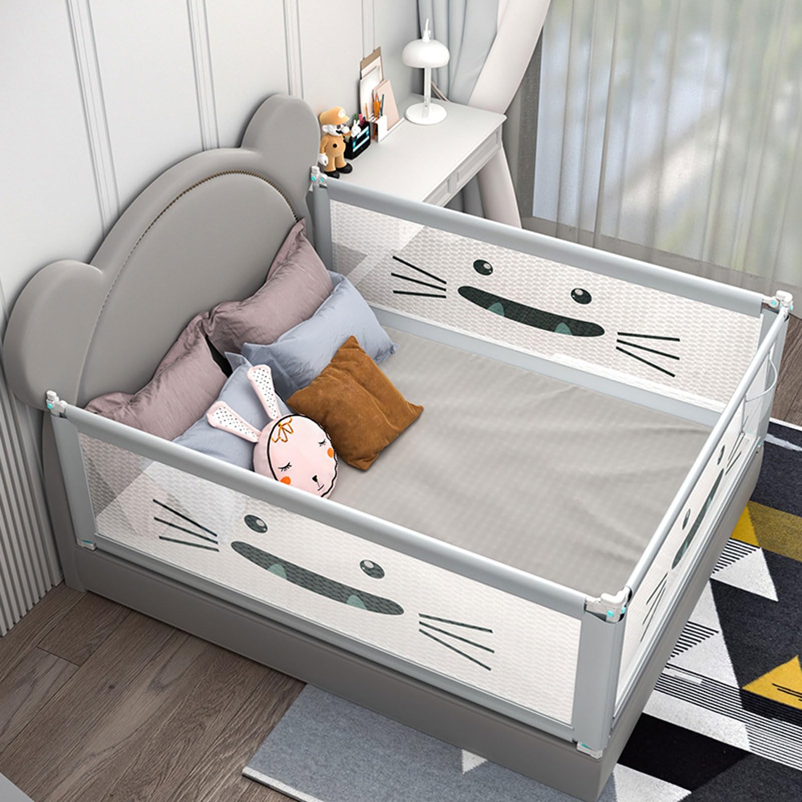 Barandillas para Camas para Niños Pequeños, Barandillas para Camas para Niños Pequeños, Protectores para Barandillas para Cuna para Bebés, Barandillas y Protectores para Barandillas para CAM
