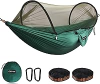 Vista 14 de Chihee - Hamaca ultraligera de camping para viajes, con red emergente, capacidad de carga de 299 kg, de nailon paracaídas transpirable y de secado