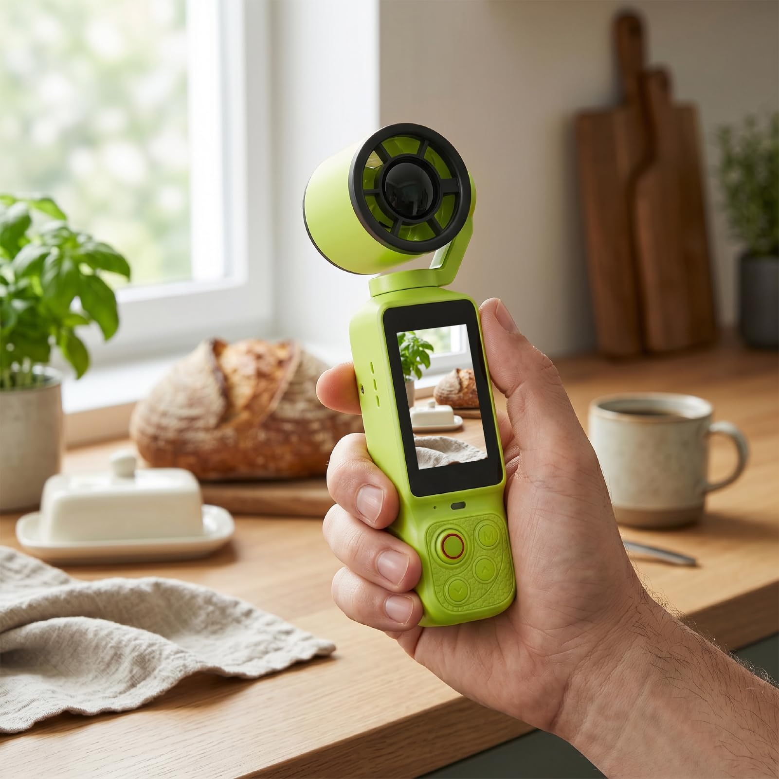 Action Camera 4K, Videocamera Sportiva con Design della Lente