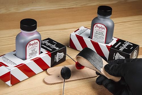 Miniatura 4 de Angelus Tinte para cuero, 3 onzas, marrón claro, 3 onzas líquidas