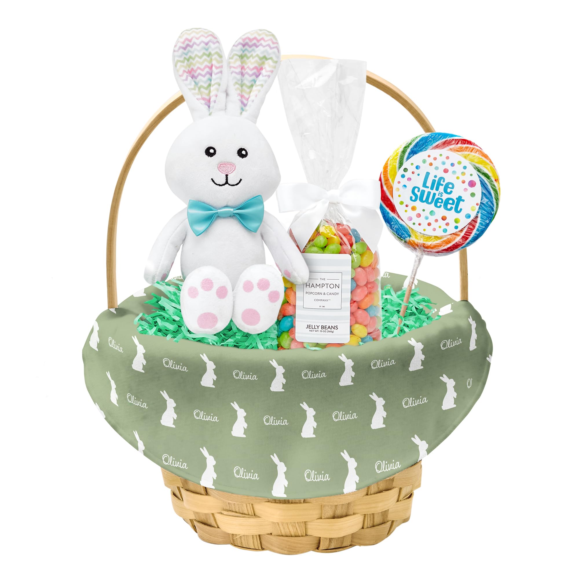 Let's Make Memories Personalized Easter Basket for Kids - For Boys - For Girls - Create Your Own - Fillable - Wicker - Easter Basket Stuffers - Small
