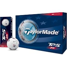 TaylorMade Golf 2024 TP5 PIX USA Golf Balls, Better Visibility, 1 Dozen