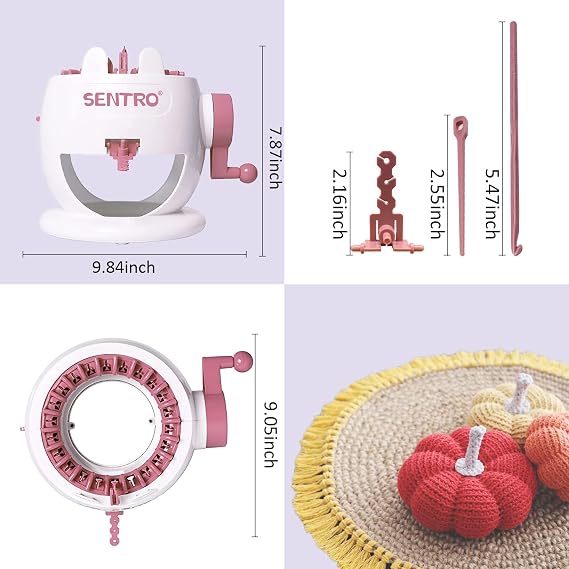 SENTRO Knitting Machine 22 Needle, Smart Knitting Loom Machine