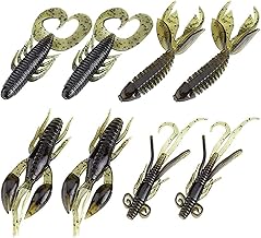 25Pcs Fishing Crawfish Lure, Soft Fishing Silicone Lobster Bait Crayfish Lures Shrimp Bait Artificial Swimbait Soft Shrimp Bait Lures for Bass Freshwater Saltwater Crappie Trout