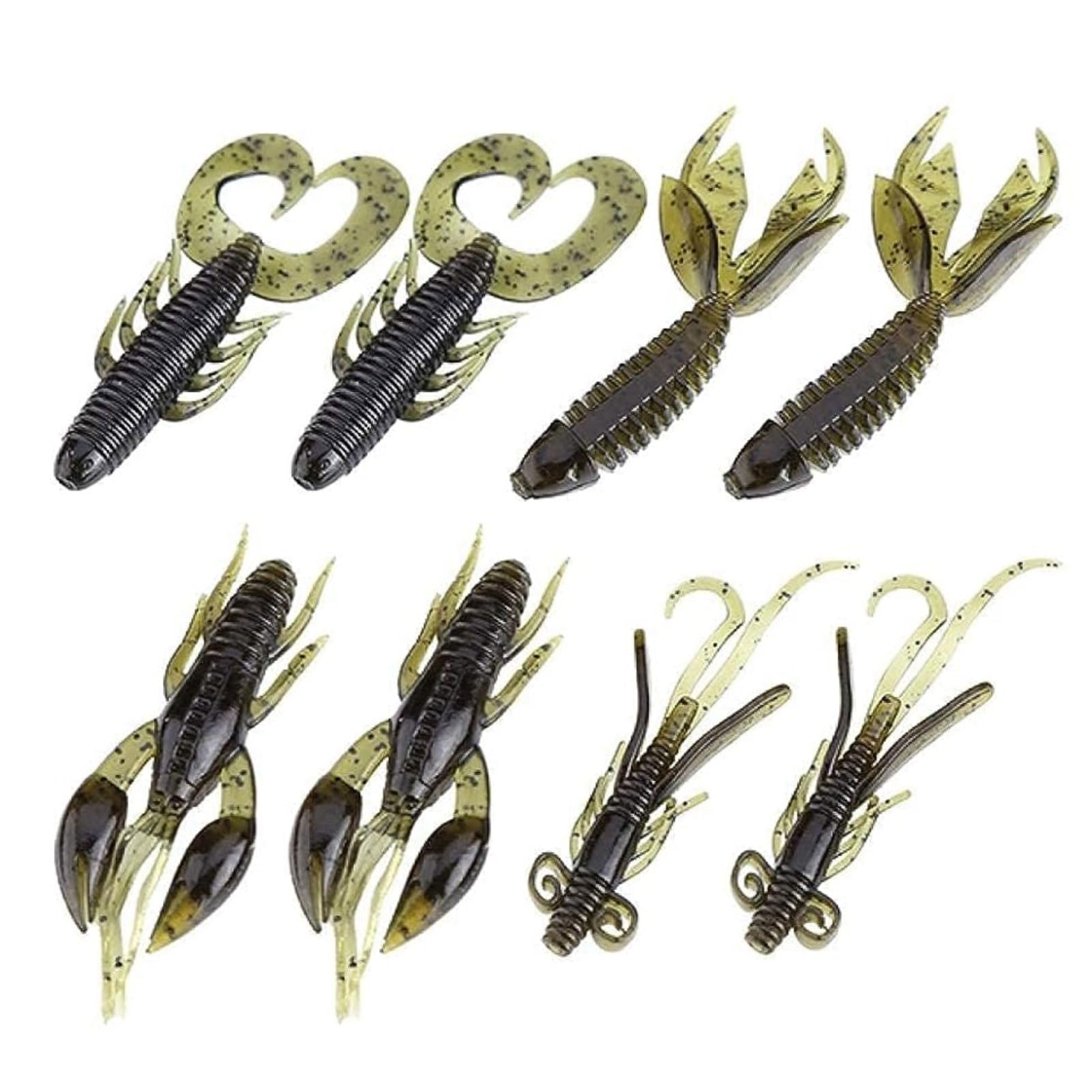 Señuelos de pesca de camarones, 5 uds., camarones luminosos, señuelos
