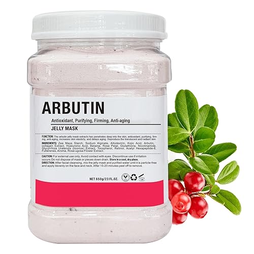 Máscara de gelatina Arbutin en polvo para faciales profesionales, máscara de gelatina en polvo para esteticistas, suministros de belleza, spa,