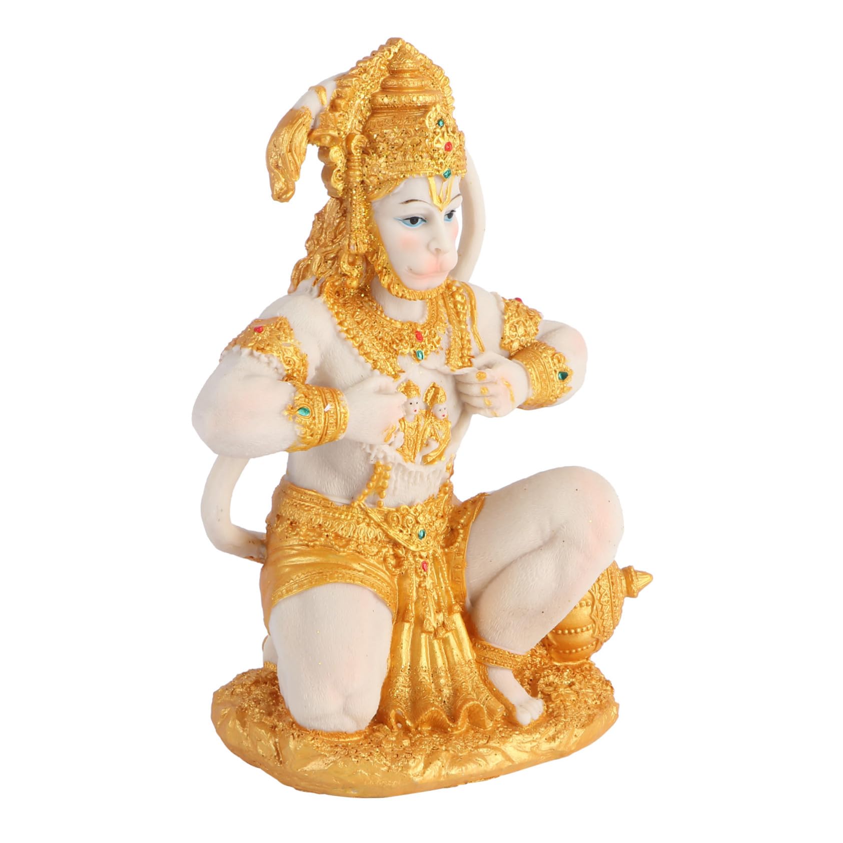 Figurine singe en résine de style Asie du Sud-est pour une entrée zen