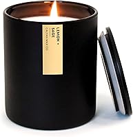 Vista 21 de Calyan Wax Co. Vela perfumada de palo de rosa y ámbar – 75 horas de combustión – Velas de cera de soja no tóxicas de lujo – Vela en tarro negro