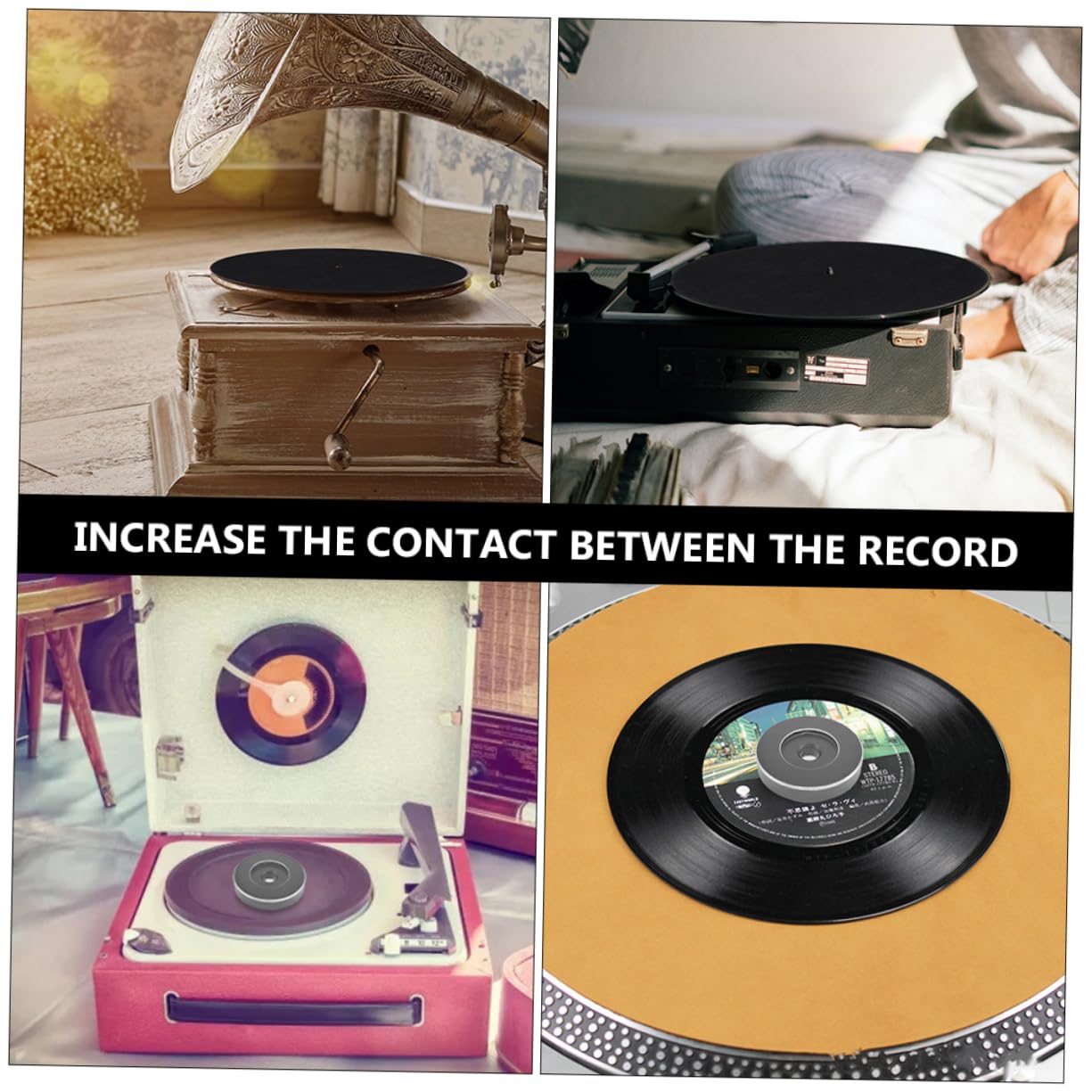 Uonlytech 4 Pezzi 45 Cupola Per Giradischi In Vinile Adattatore 45 Giri Adattatore Per In Vinile 7 Pollici Cupola Per In e Per Giradischi e Per