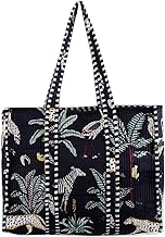 Ravaiyaa - Attitude is everything Women & Man Beautiful Printed Cotton Grocery Shopping Bag | Shoulder Bag | Cotton Tote Bag | Travel Tote Bags 18x5.5x16 Inch