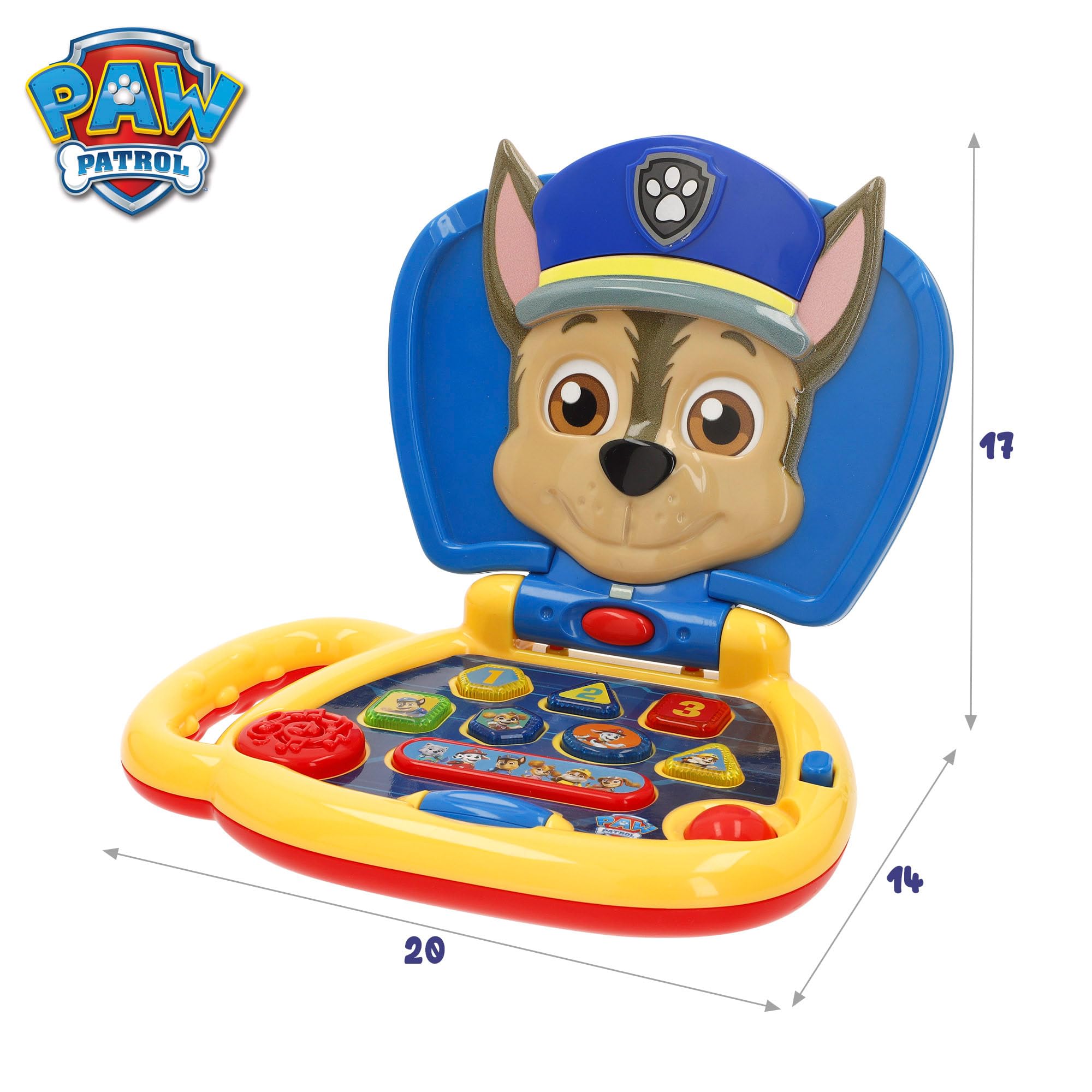 La Patrulla Canina - Mi Primer Ordenador Interactivo De Marshall Con Asa De Transporte con La Patrulla Canina - Mi Primer Ordenador Interactivo De Marshall Con Asa De Transporte con