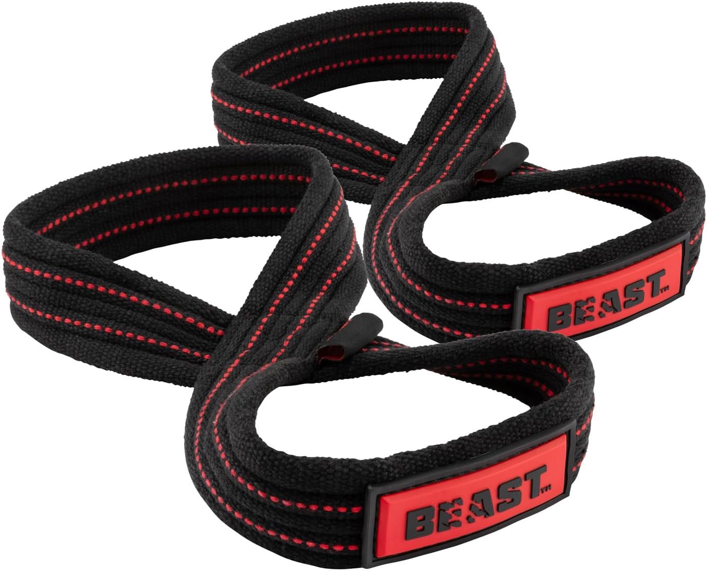 Beast Figure 8 Weight Lifting Straps - Gym Wrist Support - Weightlifting Wrist Straps