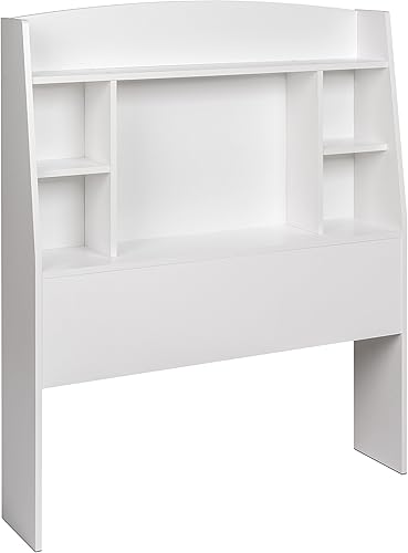 Miniatura 2 de Prepac Astrid WHFT-0401-1 - Cabecero funcional para cama individual con 4 compartimentos, 8.75 pulgadas de profundidad x 40.5 pulgadas de ancho x