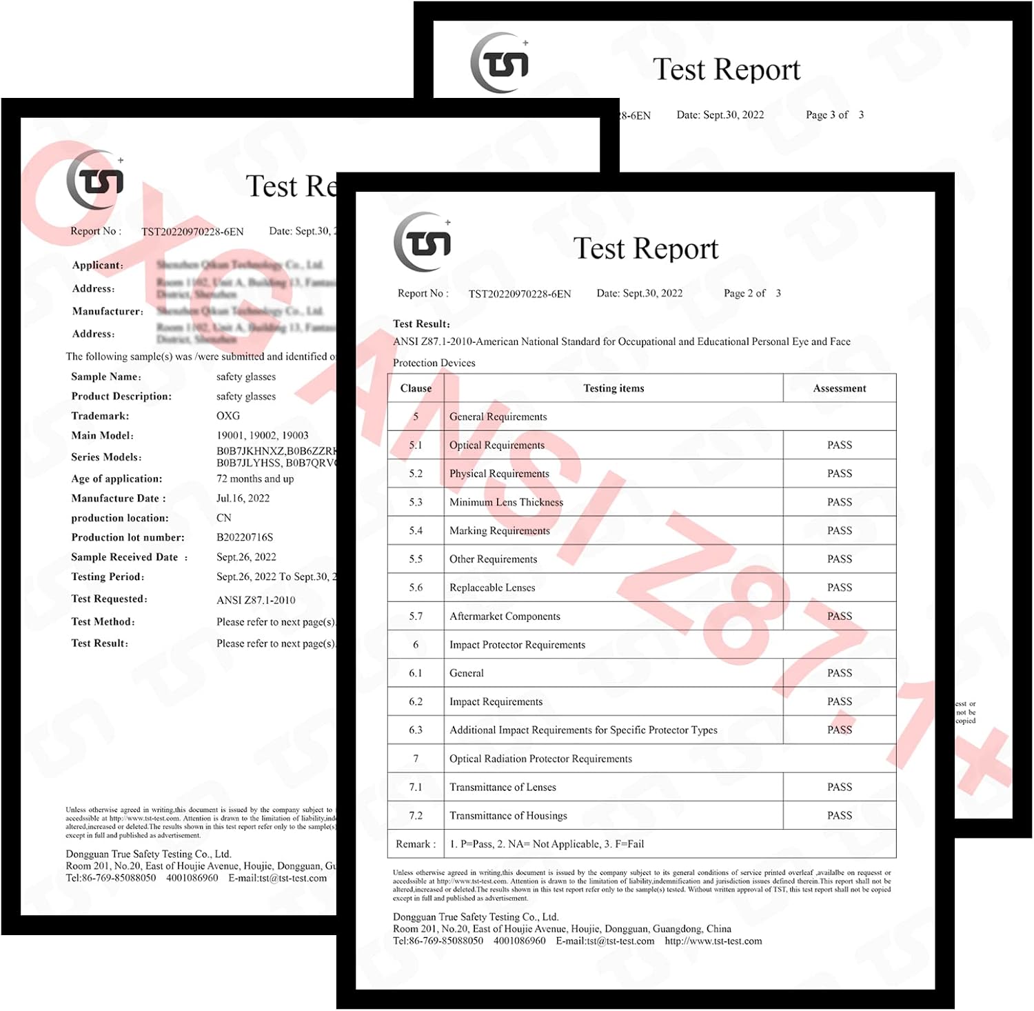 OXG 6 Pack Tinted Safety Glasses for Men Women, Safety Goggles ANSI Z87.1 Protective Eyewear Scratch Resistant Eye Protection - Image 6