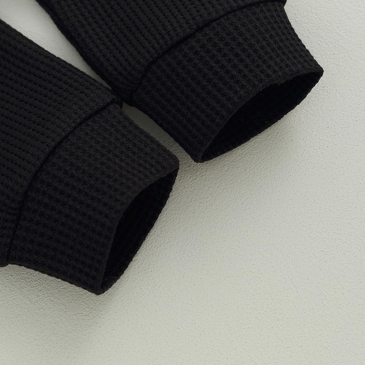 Toddler Baby Boy Fall Outfit Long Sleeve Crew Neck Contrast Color Sweatshirt Top Pant Cute Newborn Infant Waffle Clothes - Image 7