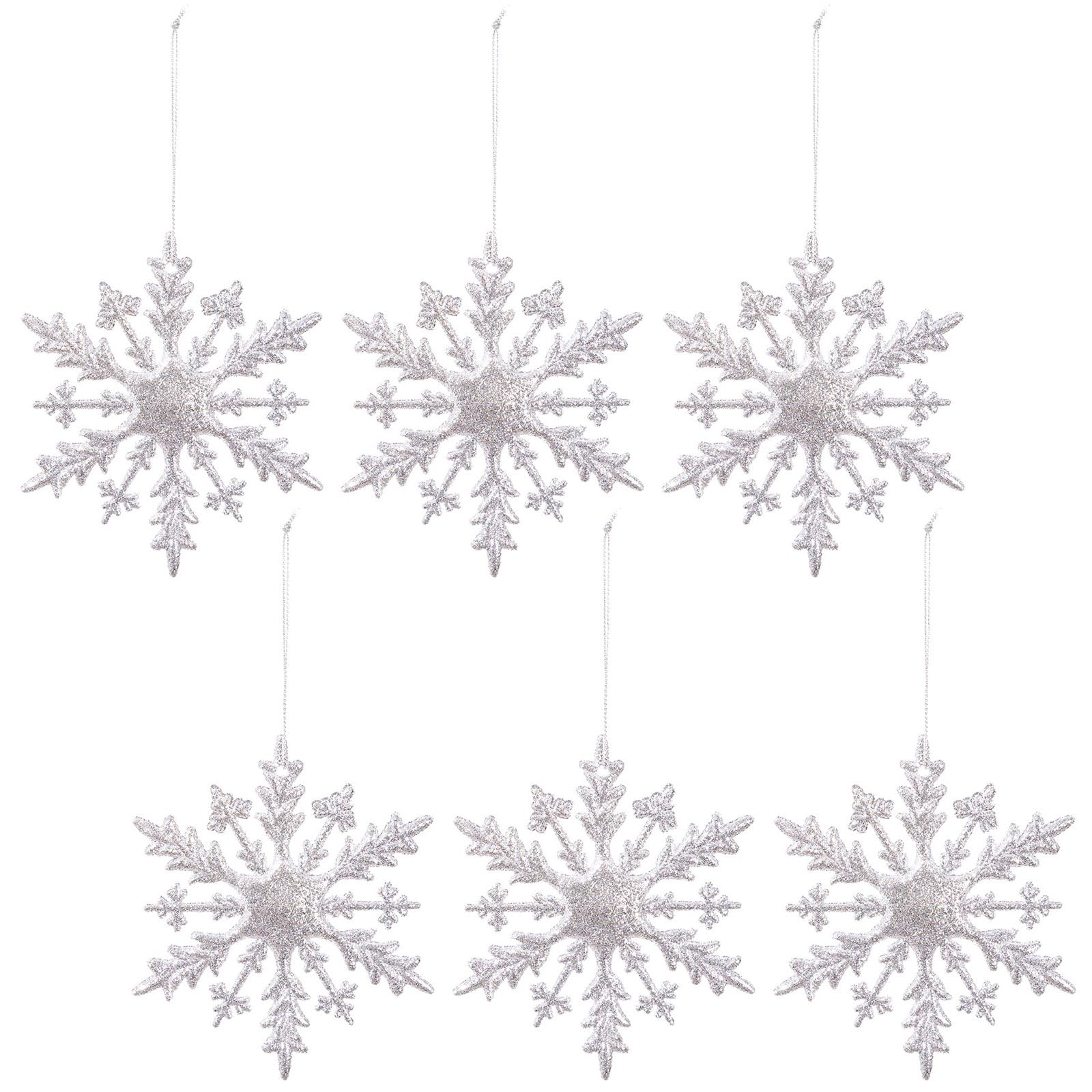 Kalttoy Grey Winterland Deck Set Of 6 Permanent Pvc Christmas Suspended Divisions For Yearlong Cheer Permanent Christmas Tree Ornamentation