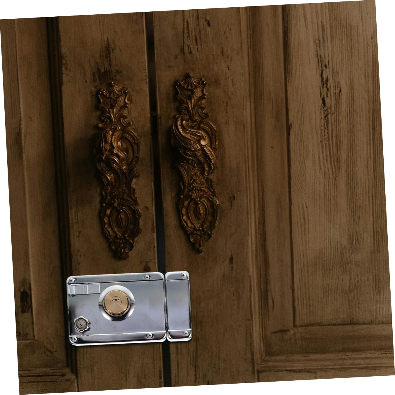 Artibetter 1set Serratura Per Porta Inossidabile Con Chiusura Catenaccio Sicurezza Antifurto Per Porte Da Camera Design e Apertura Resistente e Pratica Per La Tua Casa