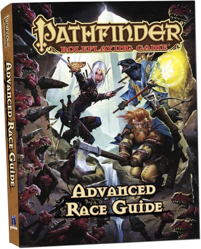 Pathfinder RPG Advanced Race Guide Pocket Edition Paperback | Mayores de 16 años, primera edición, 256 páginas, 30 razas exóticas, sistema de creación de carreras, arquetipos raciales, hechizos de hazañas de equipo