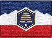 Vista 11 de Parche Bordado de la Bandera del Estado de Minnesota, Emblema MN, Planchado, Versión 2024