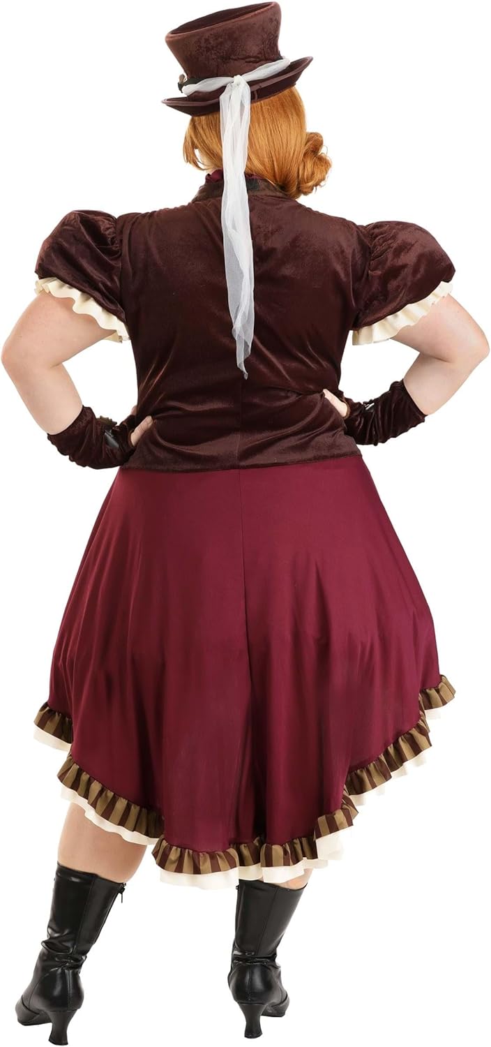 Fun Costumes Plus Size Steampunk Lady Costume