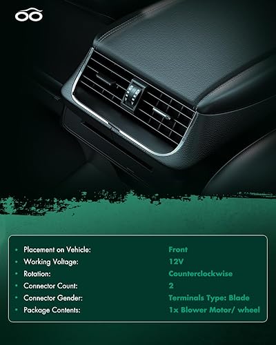 Vista 760 de SCITOO 700188 Reemplazo del motor del ventilador HVAC con jaula de ventilador para Toyota Tacoma 2005-2015, reemplazo OE - 87103-04043, 87103-04044