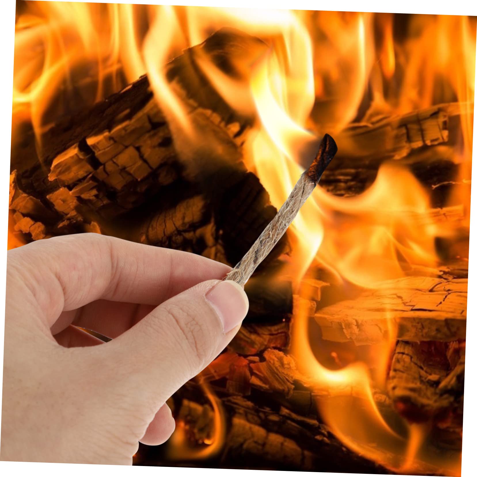 BESPORTBLE 20 Pack Camping Fire Starter Rope for Outdoor Cooking Easy Spark Ignition Weatherproof Multi-Purpose