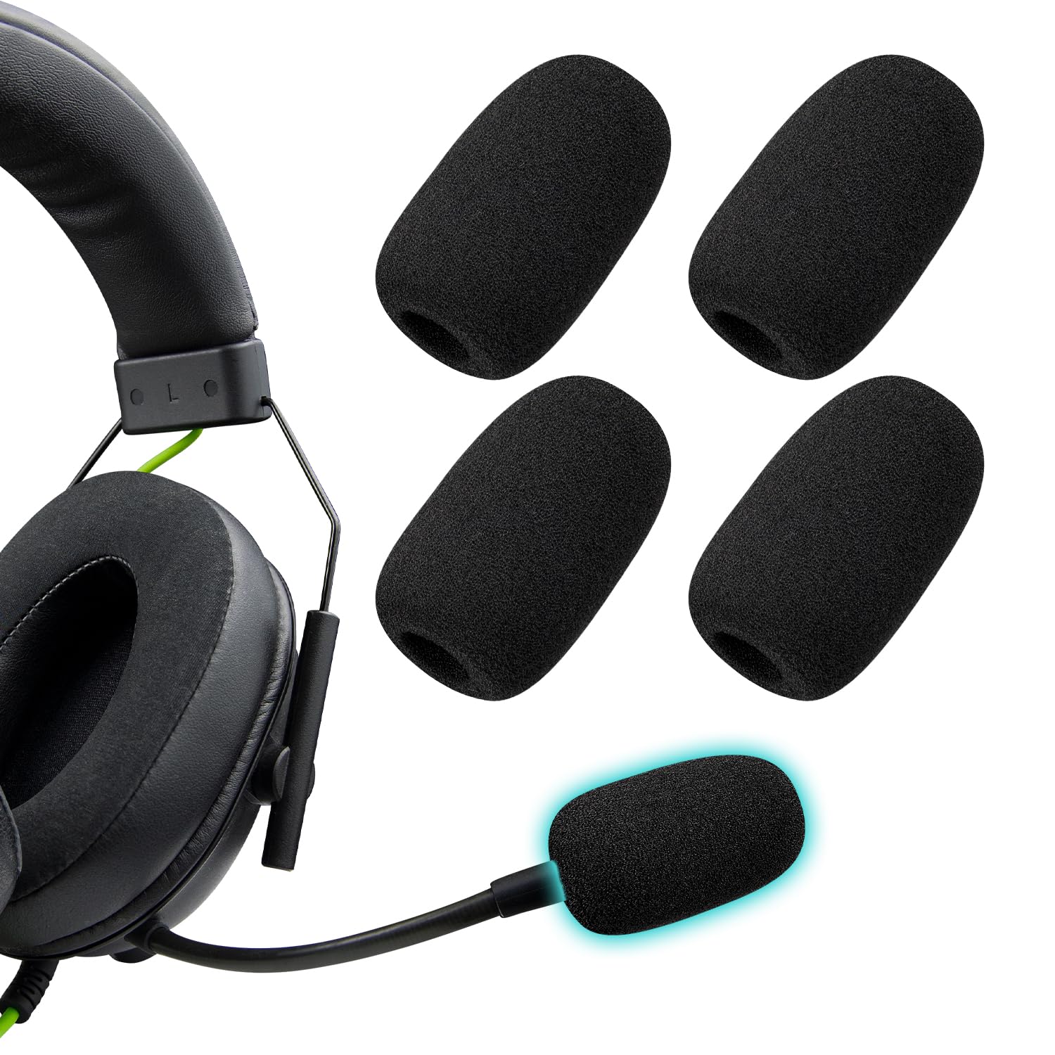 Amazon.com: SOULWIT 4Pcs Microphone Cover for Razer BlackShark V2
