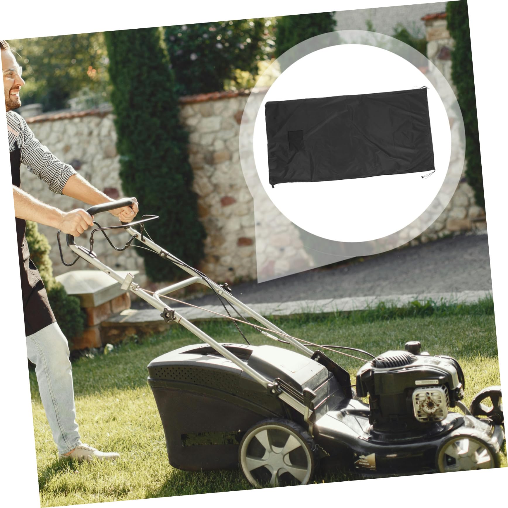 TOYANDONA Bolsa De Recolección Para Tractor De Césped Contenedor Reutilizable De Oxford Compatible Cortacéspedes Para Jardines y Limpieza De Patios