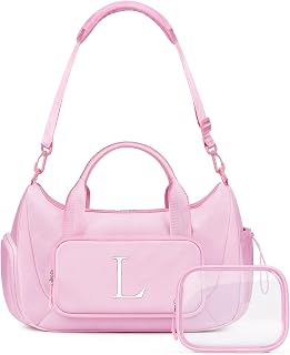 Birthday Gifts for Girls Teen Girls Initail Dance Duffle Bag Pink L
