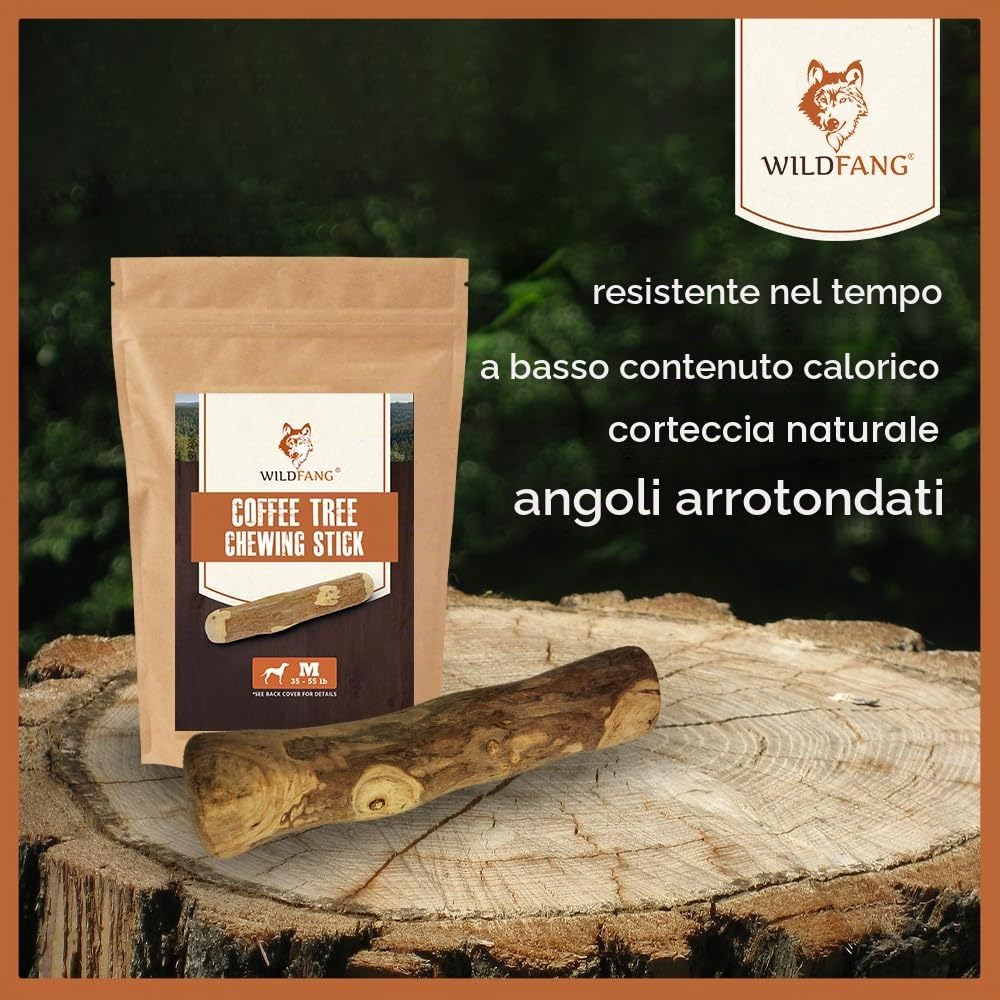 Wildfang® Set di Benvenuto per Cuccioli – Giochi per cani con masticativi naturali set assaggio al formaggio duro osso da masticare in pelle radice in legno d’olivo cibo per cani e snack senza cereali