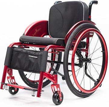 Lightweight Sports Wheelchair,Detachable Wheelchair,All Terrain Wheelchair for Adult,Suitable for Disabled, Adults, ElderlySizeSeat Width 43cm,ColorB