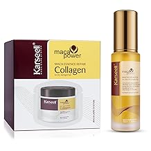 Karseell Collagen Hair Treatment Deep Repair Conditioning with Argan Oil Collagen Hair Mask Essence for Dry Damaged Hair All Hair Types