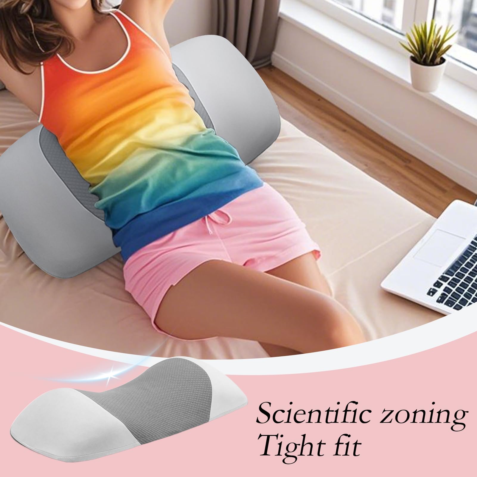 Cuscino di Supporto Lombare per Ergonomico Ortopedico Traspirante | Cuscino Lombare Per Donne Uomini Ballerini Anziani Sedile Auto Aereo Seduta A Pavimento Sedia A Rotelle Meditazione