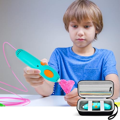 Miniatura 21 de ANKHOH Funda compatible con 3Doodler Start+ Essentials para juego 3D, organizador de almacenamiento para impresión de recarga de filamento y Naranja