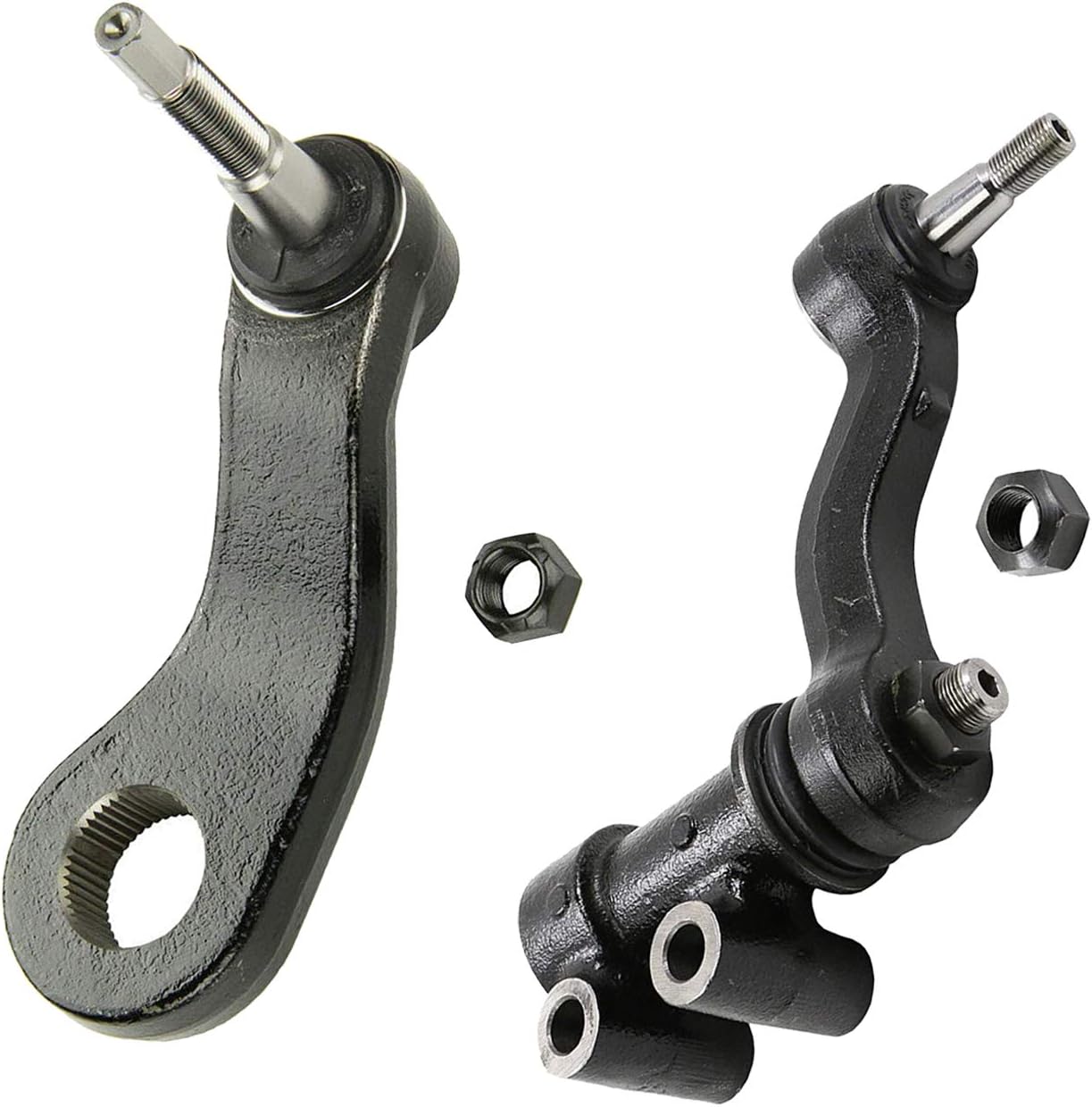 Detroit Axle - Pitman Arm Idler Arm for 11-19 Chevy Silverado GMC Sierra 2500 3500 HD, 1 Steering Pitman Arm 1 Idler Arm Assembly 2011 2012 2013 2014 2015 2016 2017 2018 2019 Replacement