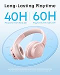 soundcore by Anker Q20i Hybrid Active Noise Cancelling Headphones, Wireless Over-Ear Bluetooth, 40H Long ANC Playtime, Hi-Res Audio, Big Bass, Customize via an App, Transparency Mode, Ideal for Travel