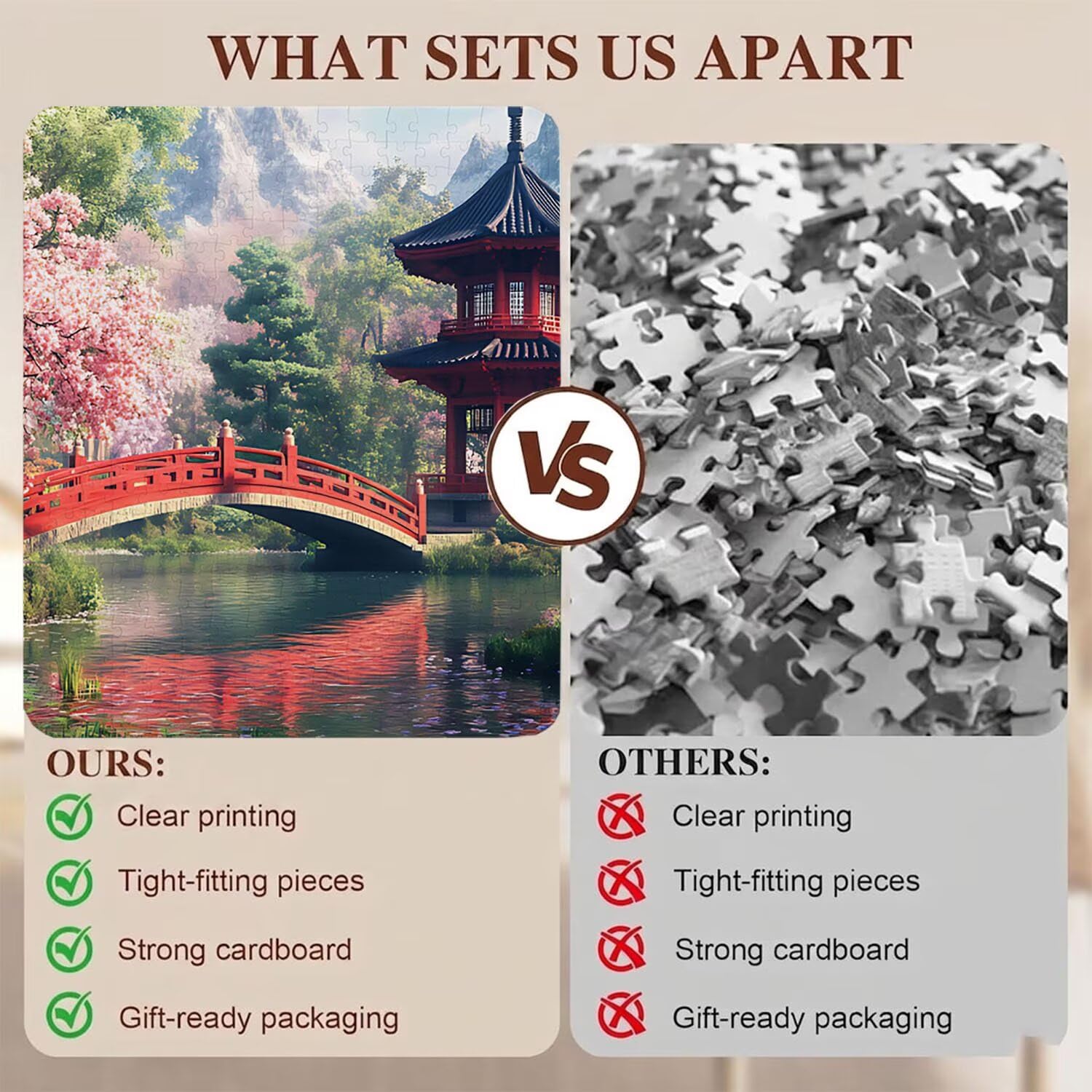 attico paesaggio Puzzle 1000 Pezzi per Adulti, Puzzle in Legno - Collezione Classica con Poster Incluso - Sfida di Concentrazione e Passatempo Antistress, Gioco per Famiglia, 75 x 50 cm f0-201