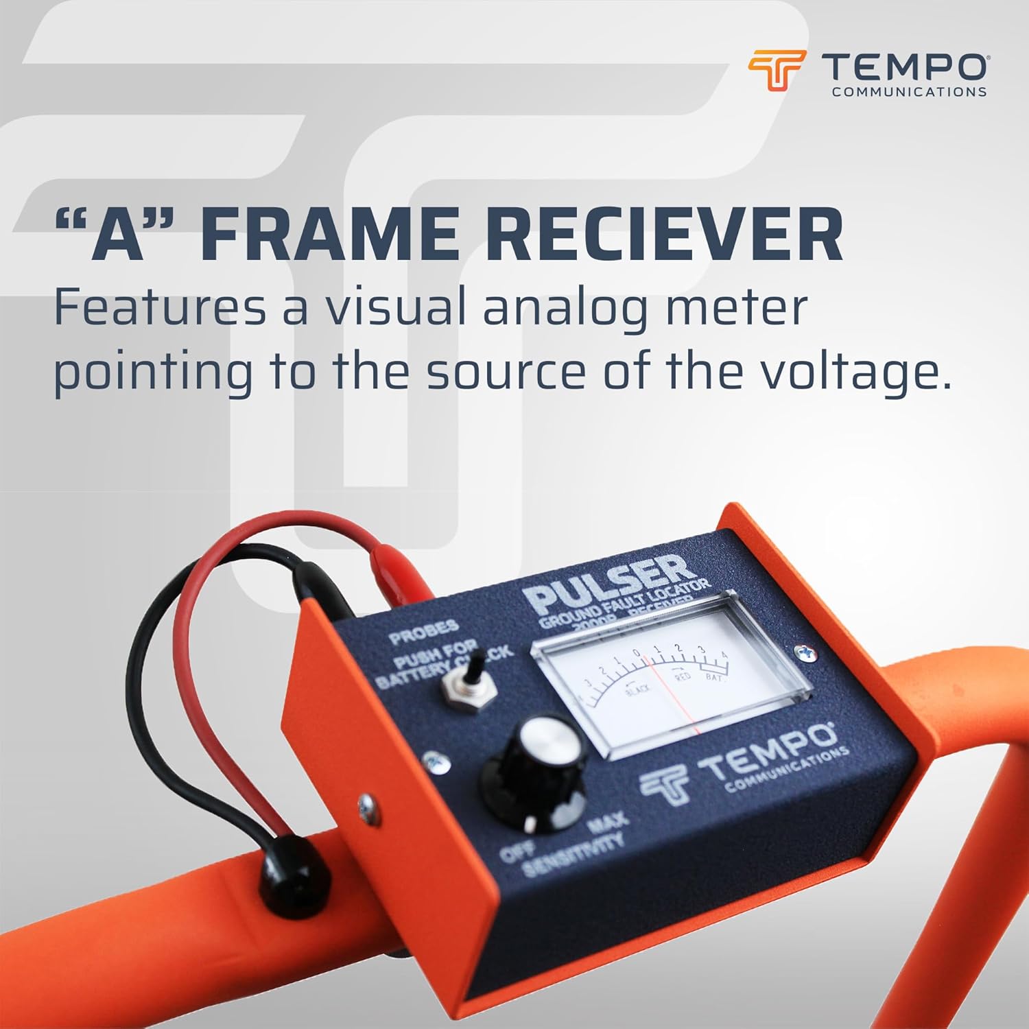 TEMPO Communications PE2003-G Pulser Ground Fault Locator, Underground Wire Break Locator, High-Voltage Signal, A-Frame Receiver, Underground Wire Locator