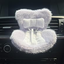 Car Seat for La-bubu with Soft Furry Cushion, 10-17cm Dolls ccessories, Car Air Vent Decor, Includes Seat Leg for Desktop Display