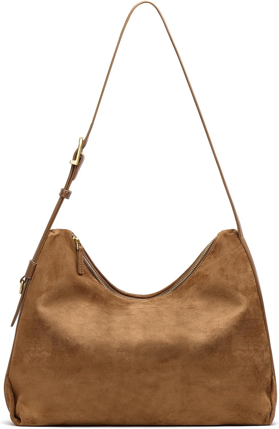 Hobo Bags for Women Slouchy Shoulder Suede Purse, Soft Crossbody Handbag with Multiple Pockets Casual Tote Purse - Image 9