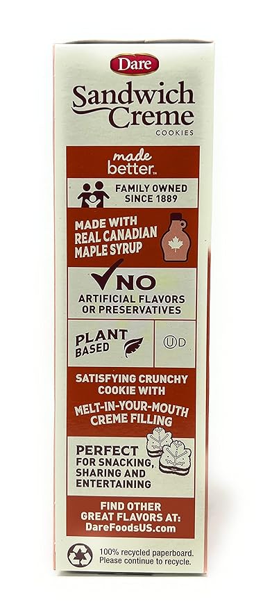 Dare Cookies Maple Leaf Creme 12.3 oz miniatura 4